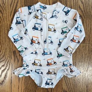 Siix GOLF CART / SKIPPER RASHGUARD SWIMSUIT / UPF 50+, size 6-12M. Like new